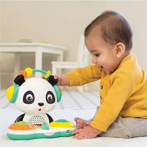 Infantino Spin & Slide DJ Panda Musical Baby Toddler Toy Light-up Turntable Drum - Picture 8 of 8